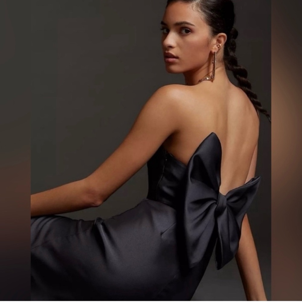 Anthropologie hutch black bow dress